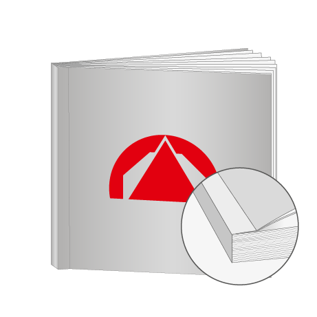 Broschüren Klebebindung Quadrat