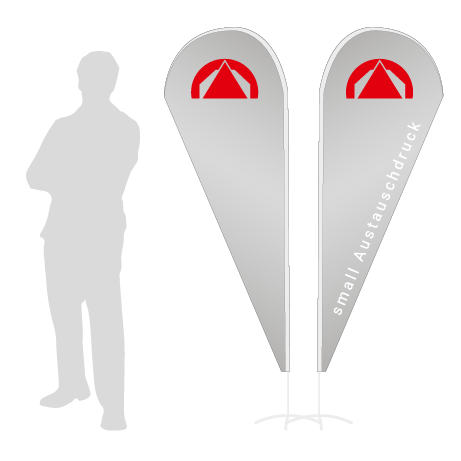 Beachflag Drop Austauschdruck | Small (210 cm) | beidseitig bedruckt