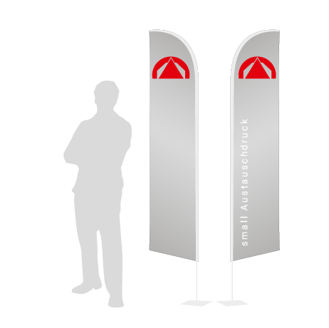 Beachflag Wind Austauschdruck | Small (260 cm) | beidseitig bedruckt