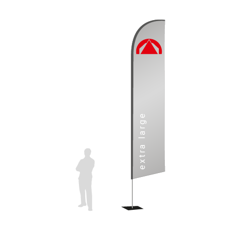 Beachflag Wind | Extra Large (490 cm) | einseitig bedruckt