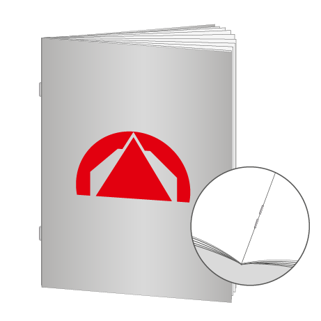 Broschüren Drahtheftung DIN A7