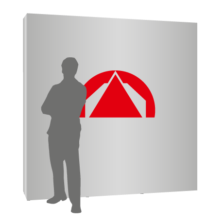 Textilfaltwand | 3 x 3 Felder gerade | einseitig bedruckt