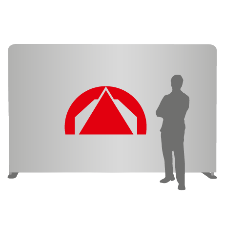 Textilwand ALU | 400er gerade | einseitig bedruckt