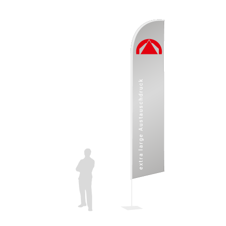 Beachflag Wind Austauschdruck | Extra Large (490 cm) | einseitig bedruckt