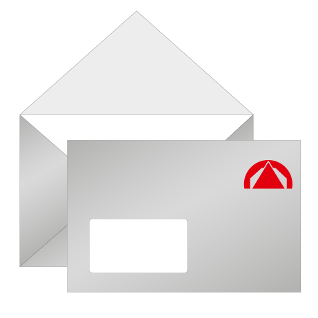 Briefumschläge mit Fenster