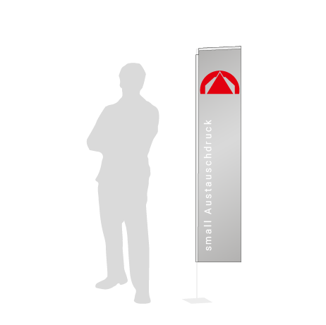 Beachflag Rechteck Austauschdruck | Small (200 cm) | einseitig bedruckt