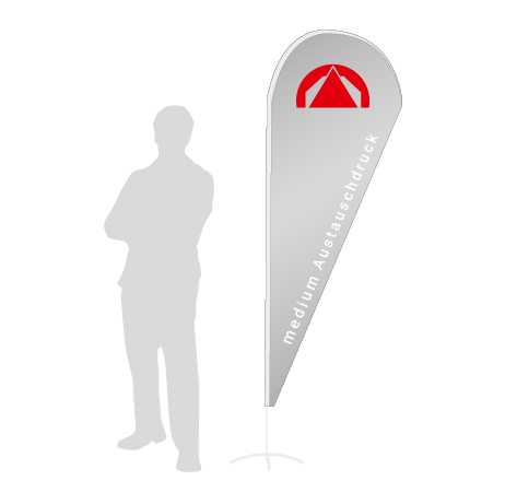 Beachflag Drop Austauschdruck | Medium (280 cm) | einseitig bedruckt