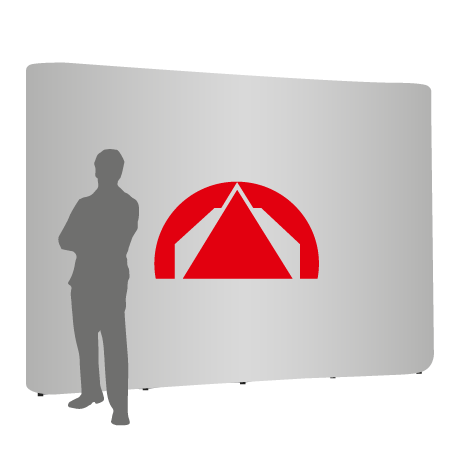 Pop-Up Faltwand | 4 x 3 Felder gerade | einseitig bedruckt