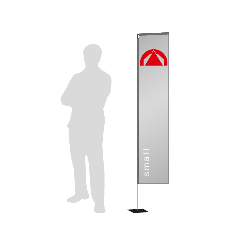 Beachflag Rechteck | Small (200 cm) | einseitig bedruckt