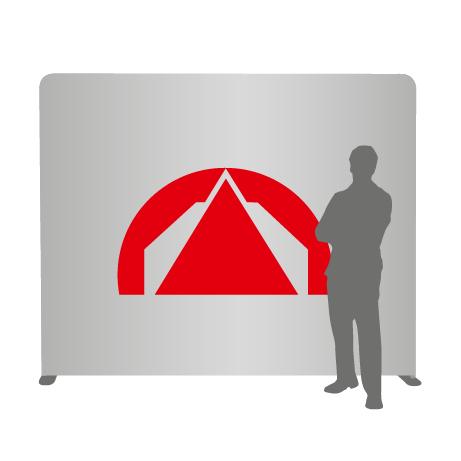 Textilwand ALU | 240er gerade | einseitig bedruckt