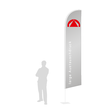 Beachflag Wind Austauschdruck | Large (400 cm) | einseitig bedruckt