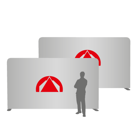 Textilwand ALU | 500er gerade | beidseitig bedruckt