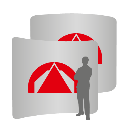 Textilwand ALU