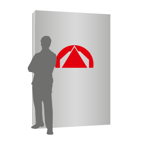 Textilfaltwand | 2 x 3 Felder gerade | einseitig bedruckt